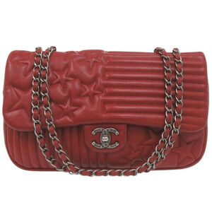 Excellent condition Chanel Paris Dallas A90352 lambskin shoulder bag with sil...